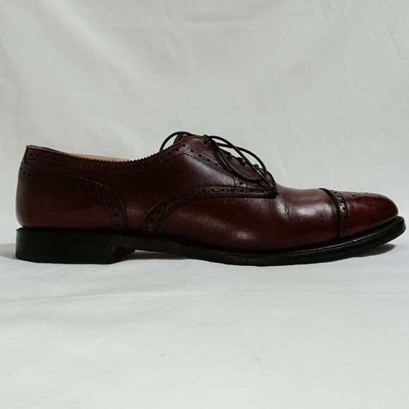 Vtg Allen Edmonds Men\'s Lexington Dress Shoes Burgundy, Size 11.5 B Resoled main image 6